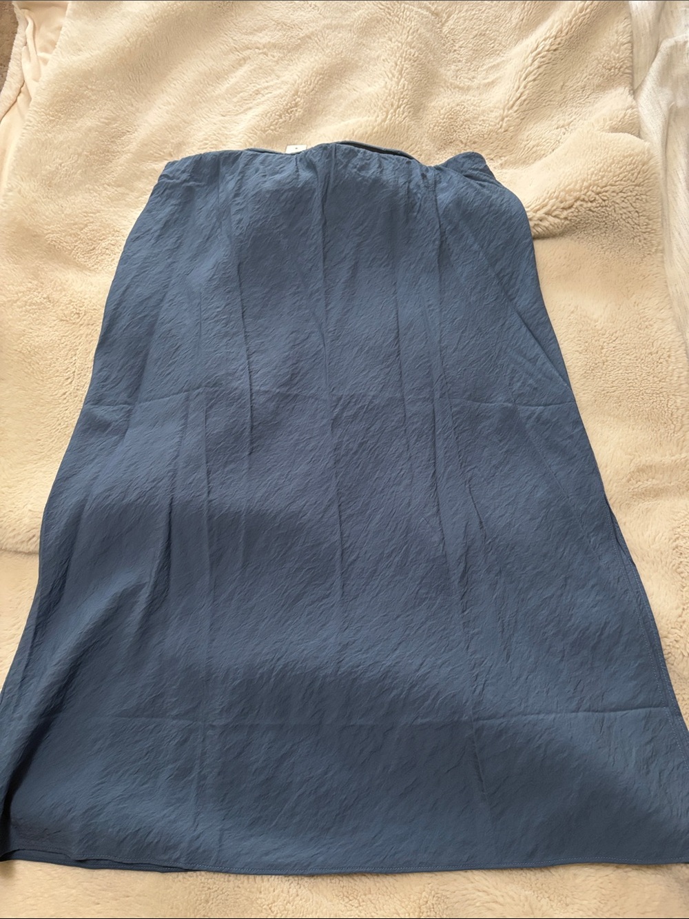 Madewell Blue Midi A-Line Skirt